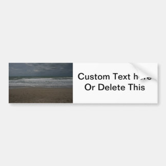 Autocollant De Voiture Vue d'océan orageuse de plage
