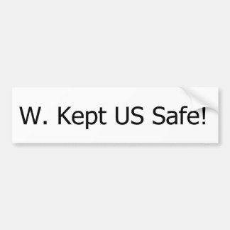 Autocollant De Voiture w. A maintenu les USA sûrs !