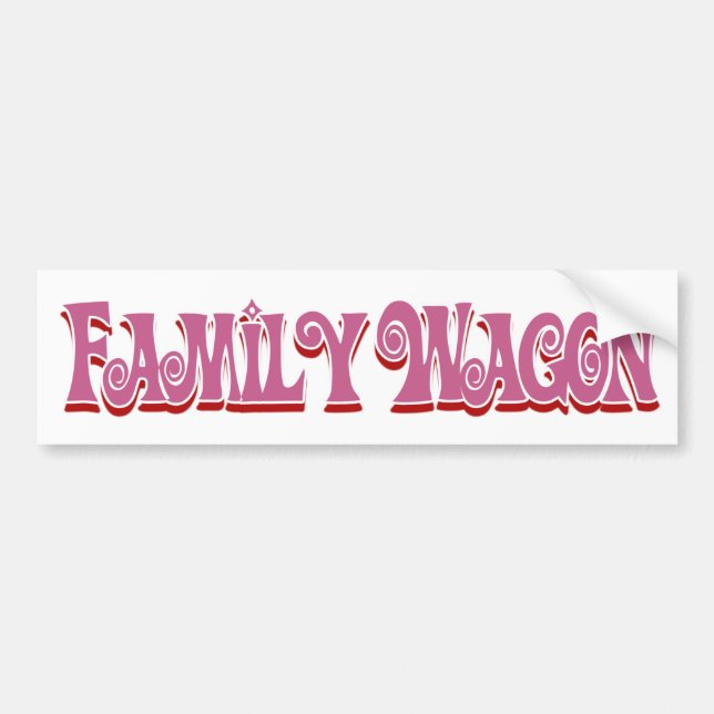 Autocollant De Voiture Wagon Family (Devant)