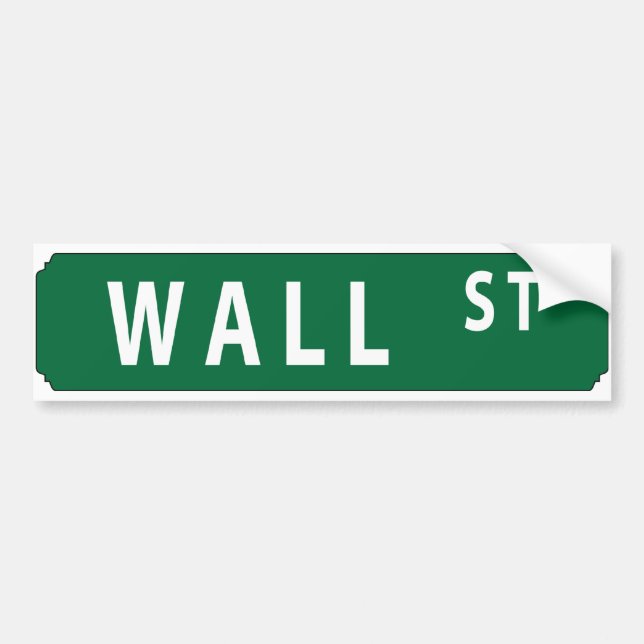 Autocollant De Voiture Wall Street (Devant)