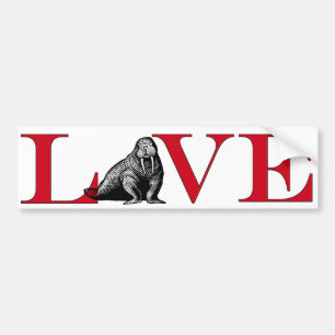 Autocollant De Voiture Walrus Lover Bumpersticker