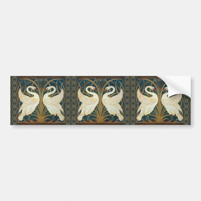 Autocollant De Voiture Walter Crane Swan (Devant)