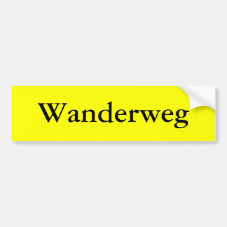 Autocollant De Voiture Wanderweg
