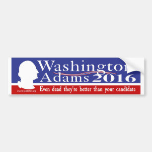 Autocollant De Voiture Washington Adams 2016