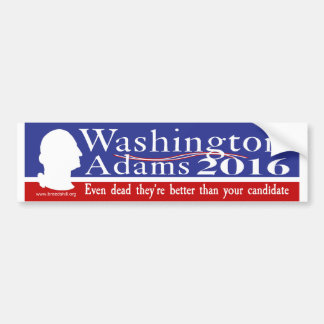 Autocollant De Voiture Washington Adams 2016
