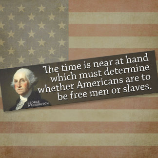 Autocollant De Voiture Washington : Le temps est proche, ce qui...