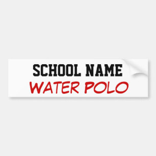 Autocollant De Voiture Water-polo - Créez votre propre esprit scolaire