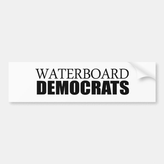 Autocollant De Voiture Waterboard Démocrate (Devant)