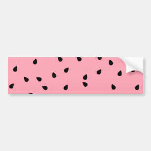 Autocollant De Voiture Watermelon Graines noires Vibes été Juicy Rose