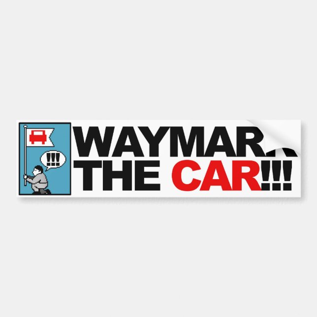 Autocollant De Voiture WAYMARK LA VOITURE ! bumpersticker (Devant)