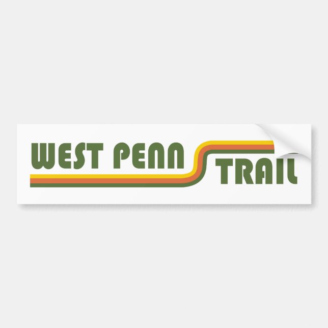 Autocollant De Voiture West Penn Trail Pennsylvanie (Devant)
