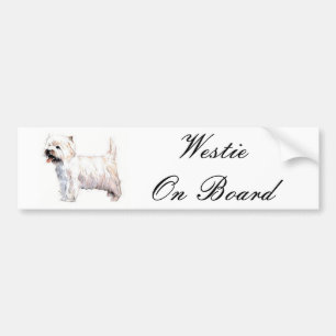 Autocollant De Voiture Westie à bord d'adhésif pour pare-chocs