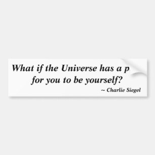 Autocollant De Voiture What if the Universe has a plan for you to be...