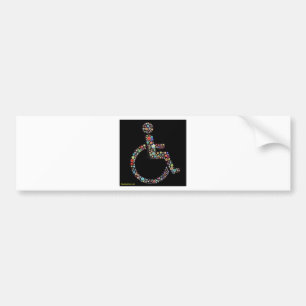 Autocollant De Voiture wheelchair_funky_zazzle.jpeg