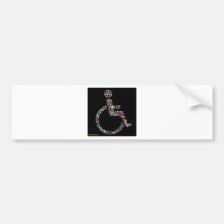 Autocollant De Voiture wheelchair_funky_zazzle.jpeg