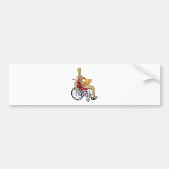 Autocollant De Voiture WheelchairBasketball (Devant)