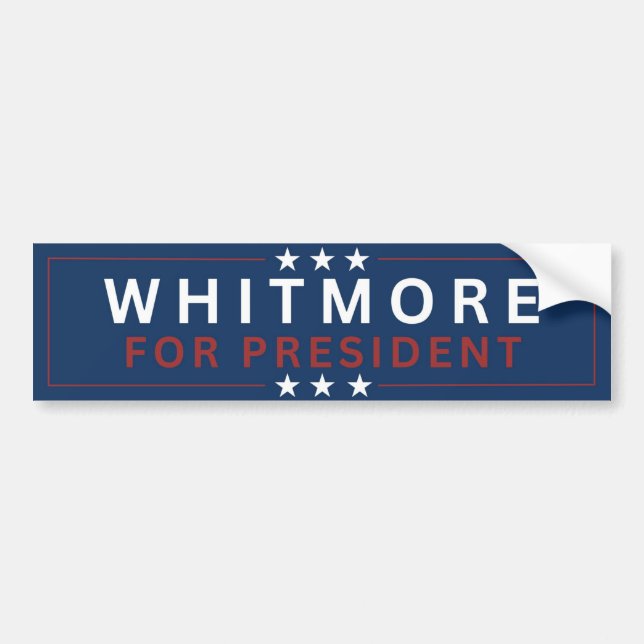 Autocollant De Voiture Whitmore pour le Sticker du président Bumper (Devant)