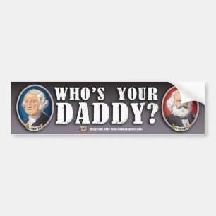 Autocollant De Voiture Whos votre papa ? Adhésif pour pare-chocs