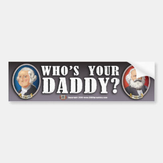 Autocollant De Voiture Whos votre papa ? Adhésif pour pare-chocs