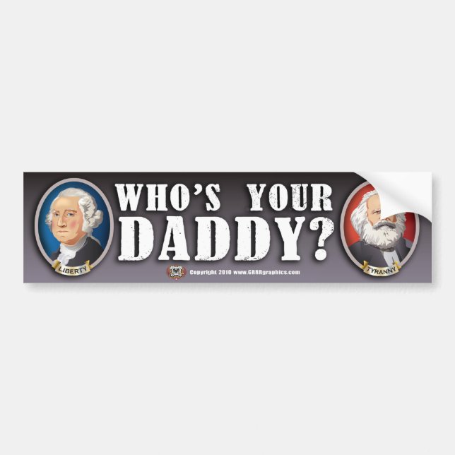 Autocollant De Voiture Whos votre papa ? Adhésif pour pare-chocs (Devant)