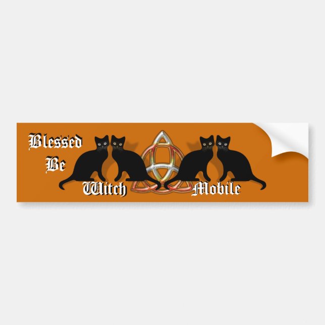 Autocollant De Voiture Wicca a béni soit adhésif pour pare-chocs (Devant)