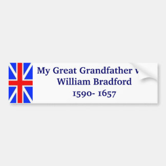 Autocollant De Voiture William Bradford mon arrière-grand-père