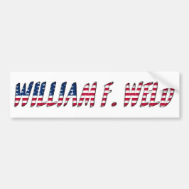 Autocollant De Voiture William F. Weld candidat à la présidence 2020