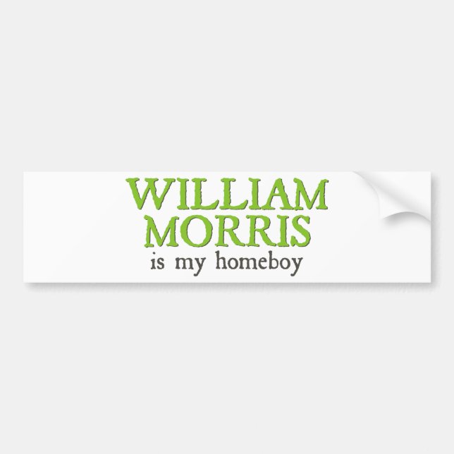 Autocollant De Voiture William Morris est mon Homeboy (Devant)