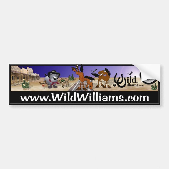 Autocollant De Voiture Williams sauvage (Devant)