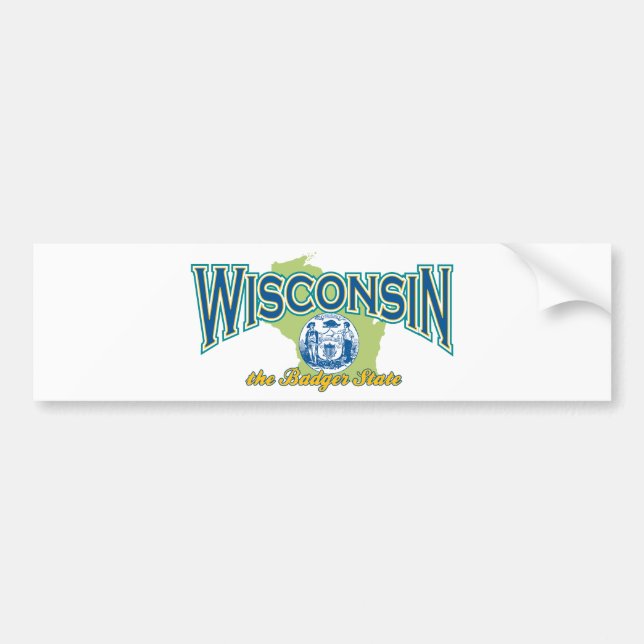 Autocollant De Voiture Wisconsin (Devant)