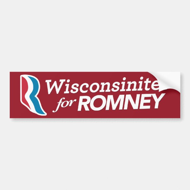 Autocollant De Voiture Wisconsinites pour la COULEUR de COUTUME (Devant)