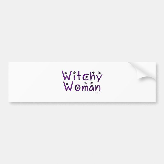 Autocollant De Voiture Witchy Woman (Devant)