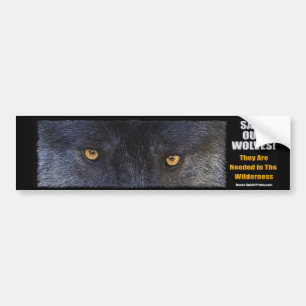 Autocollant De Voiture WOLF EYES Wildlife Conservation Bumper sticker