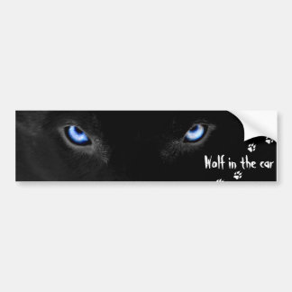Autocollant De Voiture Wolf in the car