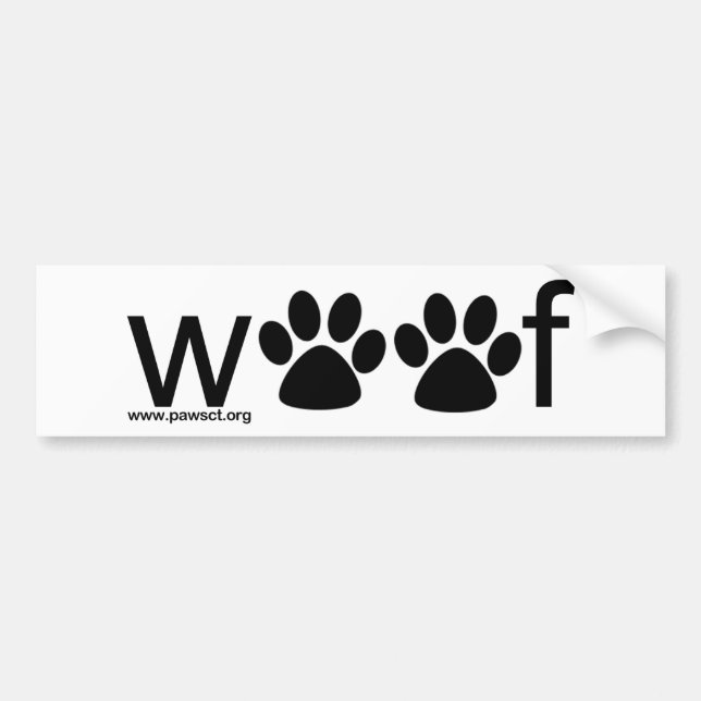Autocollant De Voiture Woof (Devant)