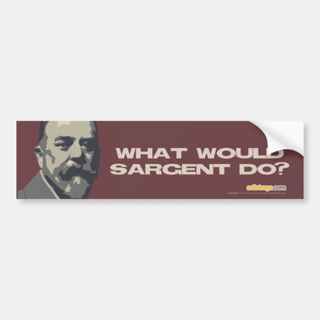 Autocollant De Voiture WW Sargent font ? Adhésif pour pare-chocs (Devant)