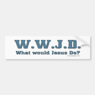 Autocollant De Voiture WWJD Bumperstickers