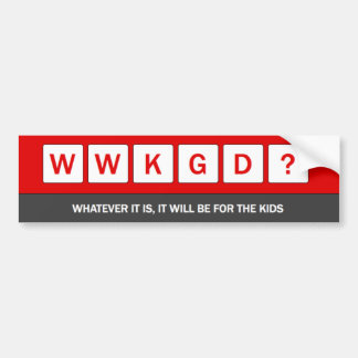 AUTOCOLLANT DE VOITURE WWKGD ?