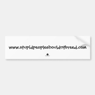 Autocollant De Voiture www.stupidpeopleshouldntbreed.com