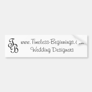 Autocollant De Voiture www.Timeless-Beginnings.com épousant des
