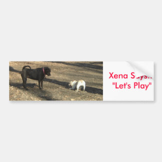Autocollant De Voiture xenaplay, Xena dit que… "jouons "