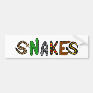 Autocollant De Voiture XX art de lettres de serpents