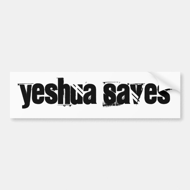 Autocollant De Voiture Yeshua Saves (Devant)