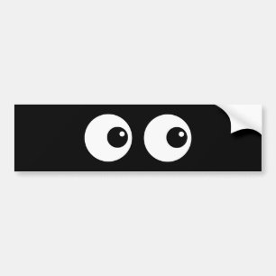 Autocollant De Voiture Yeux de bande dessinée