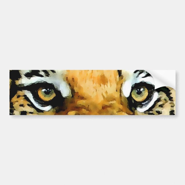 Autocollant De Voiture Yeux du tigre (Devant)