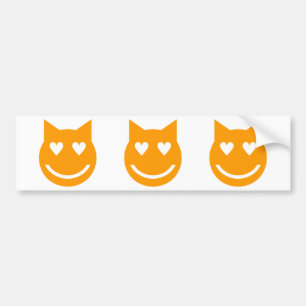 Autocollant De Voiture Yeux en forme de coeur Emoji