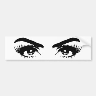 Autocollant De Voiture Yeux, sourcils et cils