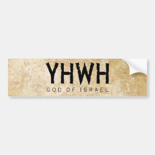 Autocollant De Voiture YHWH (Jéhovah)