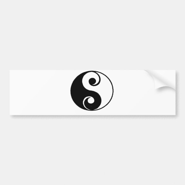 Autocollant De Voiture Yin Yang (Devant)