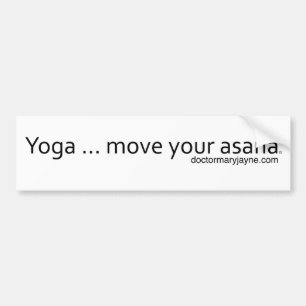 Autocollant De Voiture Yoga. Déplacez votre Asana